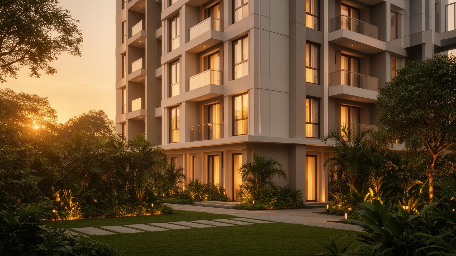 Modern Bangalore apartment building