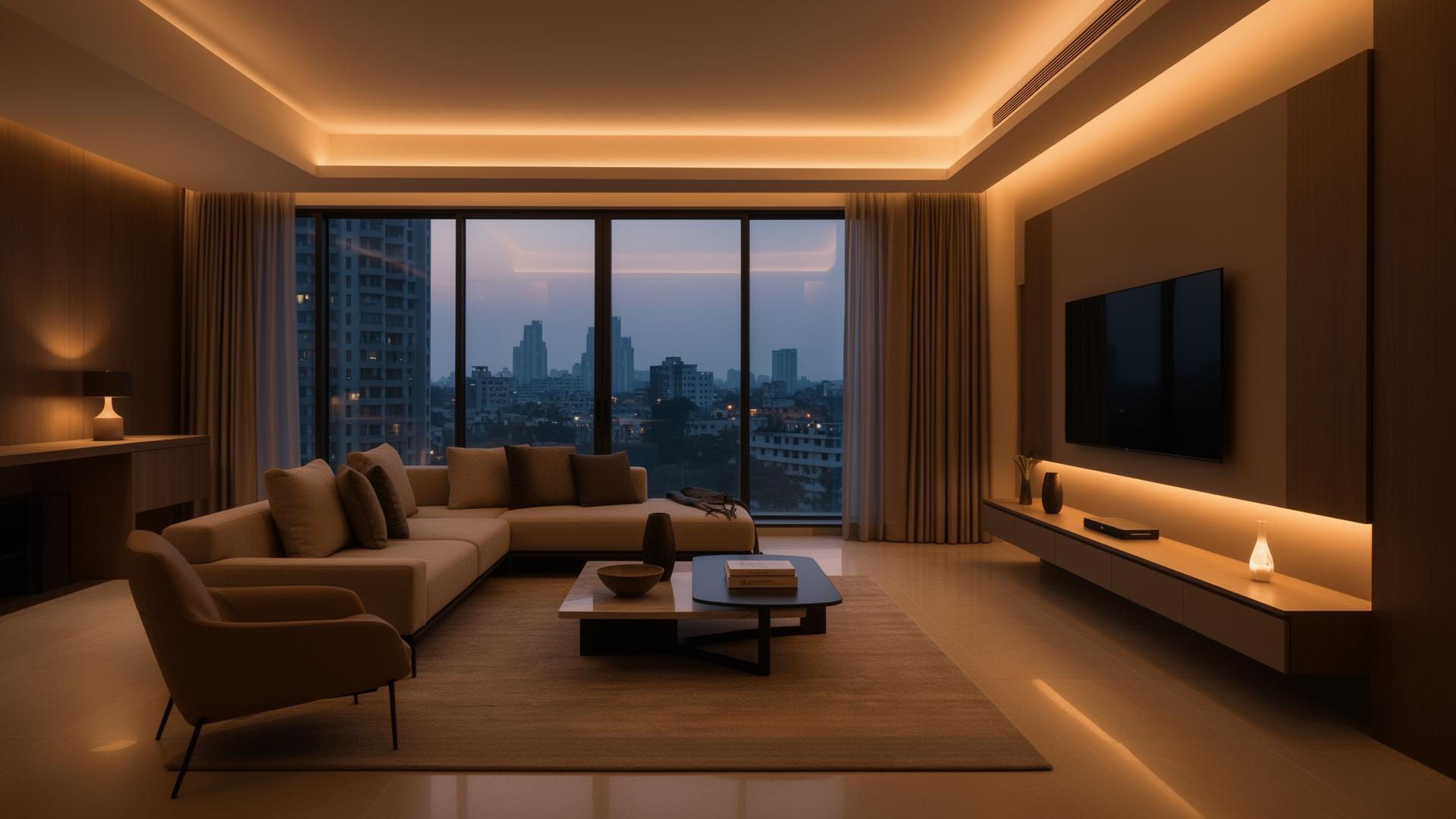 Modern smart home interior